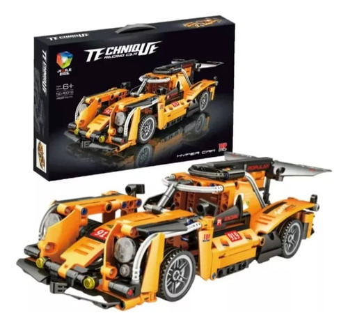 Juguete De Construcción Armable Technique Auto Naranja
