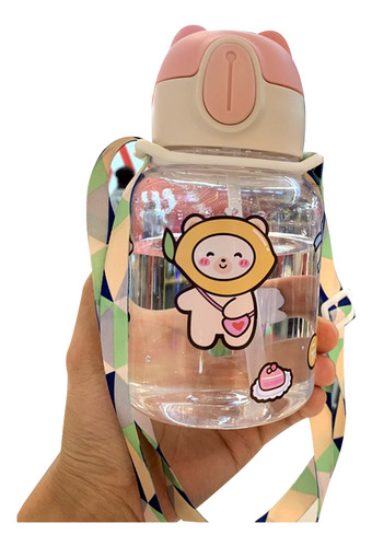 Biberón De Agua Con Correa De Hombro Para Bebé Sippy Cup, Su