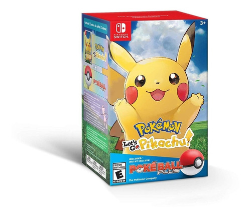 Pokémon Let's Go Pikachu Con Pokebal Plus Nintendo Switch 