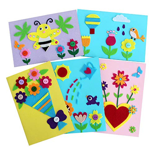 Kits Hacer Tarjetas Diy Hechas Mano Niños, Tarjetas Pl...