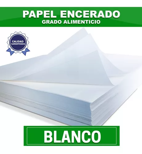 Papel Encerado Blanco 35x40 Cm 1000 Pz Grado Alimenticio