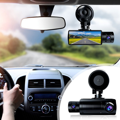 Pantalla Frontal Y Dash Cam De 3.16 Pulgadas De Alta Definic