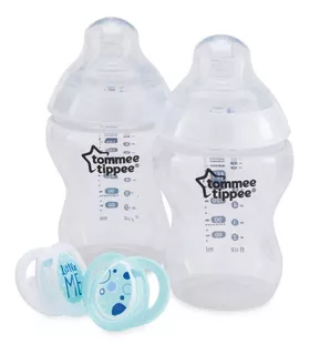 Biberon + Chupon Set Azul Tommee Tippee 260ml Bebes 0m+