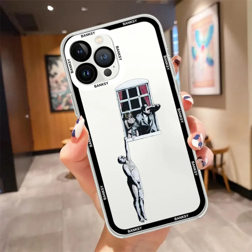 Funda De Teléfono Banksy, Artista De Graffiti, Para iPhone 1