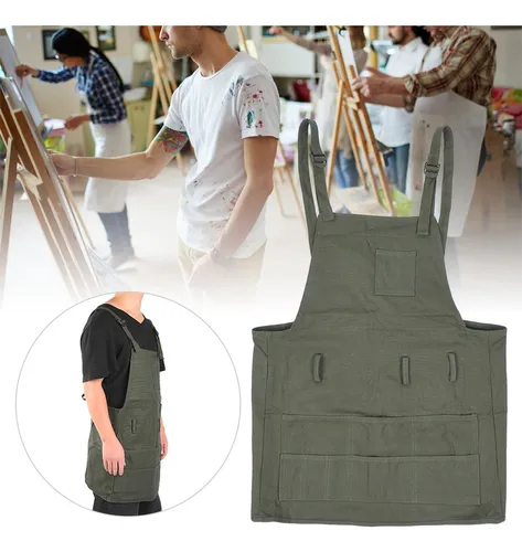 Delantal De Cerámica Para Pintar Lienzo Para Adultos, Obra D