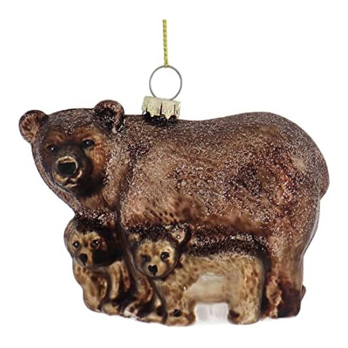 Adorno De Oso Pardo Regency Cachorros De Cristal De 4 P...