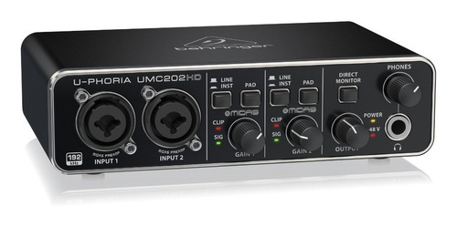 Imagen 2 de 4 de Interfaz de audio Behringer U-Phoria UMC202HD