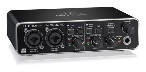 Behringer U-phoria UMC202HD - Interfaz de Audio USB