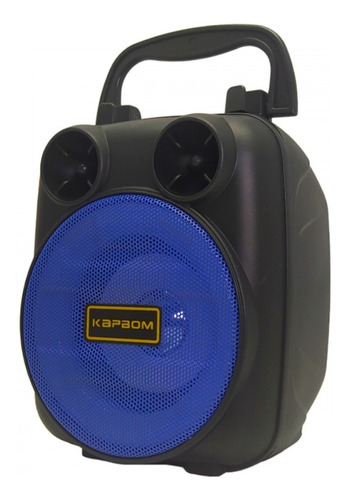 Caixa De Som Alto-falante Bluetooth Led Suporte Para Celular Cor Preto 110v/220v