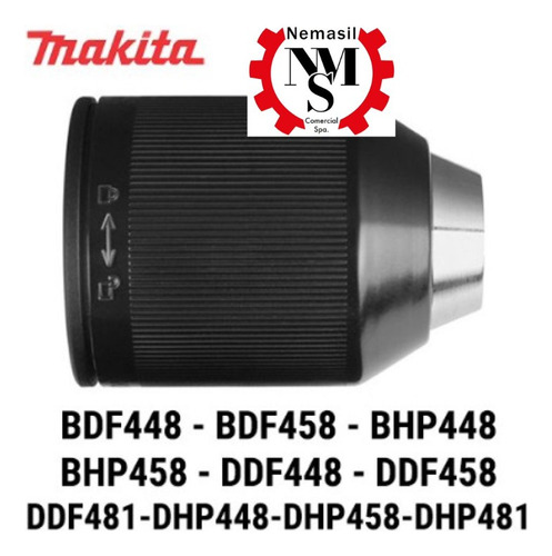 Mandril Rapido 1/2 X 1/2 Makita P/bdf456 - Dhp453 766027-7