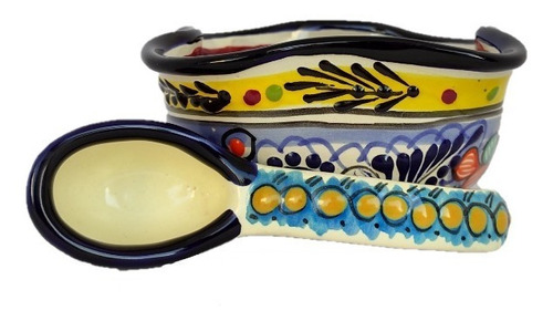 Salseras Onduladas Artesanales De Talavera Premium 2pzas