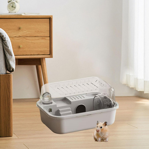 Jaula Para Hámster Con Rueda Transparente Para Gris