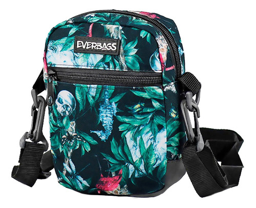 Shoulder Bag Bolsa Necessaire Pochete Everbags Floral Verde