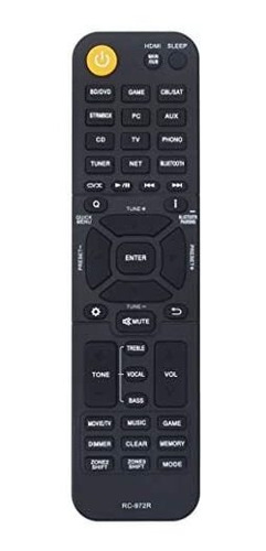 Control Remoto Vinabty Rc-972r Para Receptor Av Onkyo -negro