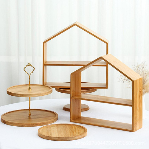 Madera De Cupcake Stand 3 Niveles De 3 Nivel