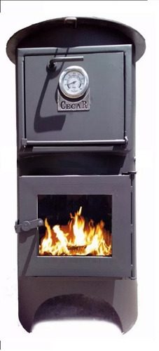 Salamandra Cecar Horno 22000k Para 140 Mts2 Apta Pellets