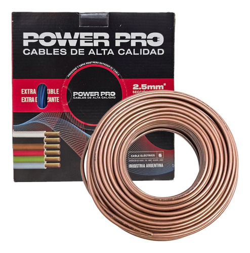 Cable Unipolar Rollo De 100mt Ignifugo Flexible Power Pro