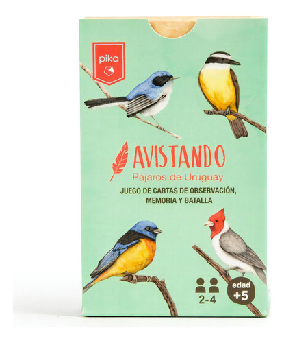 Avistando pájaros del Uruguay: Aves, de PIKA. Serie Fauna y flora Editorial Pika Uruguay, tapa dura, edición 2021 en español, 2020