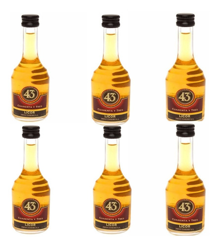 Kit 6 Miniaturas Licor 43 Diego Zamora 50ml