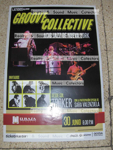 Groove Collective Poster Plaza Condesa De Coleccion Jazz (Usado)