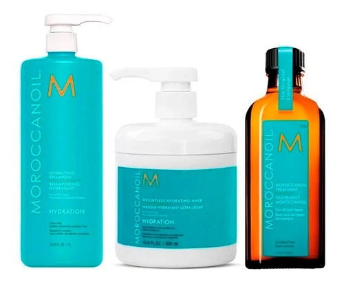 Moroccanoil Kit Hydration Ultraligera + Serum Aceite 200 Ml