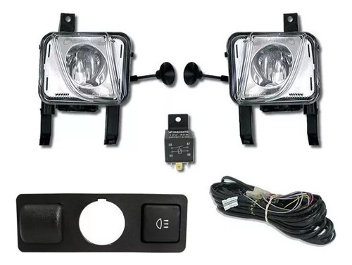 Kit Farol De Milha Neblina Auxiliar Corsa Premium 2008 2009