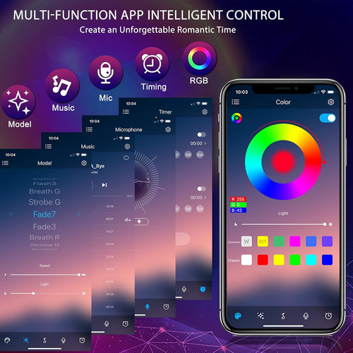 Proyector Led De 16 Colores Con Control Remoto
