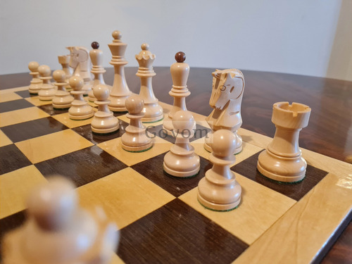 Juego Ajedrez Madera Profesional Piezas Croacia Golden