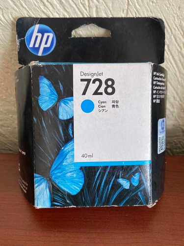 Cartucho Original Hp 728 Cyan 40 Ml F9j63a