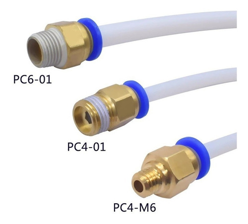 Acople Teflon Ptfe Conector Extrusor Pc6-01 