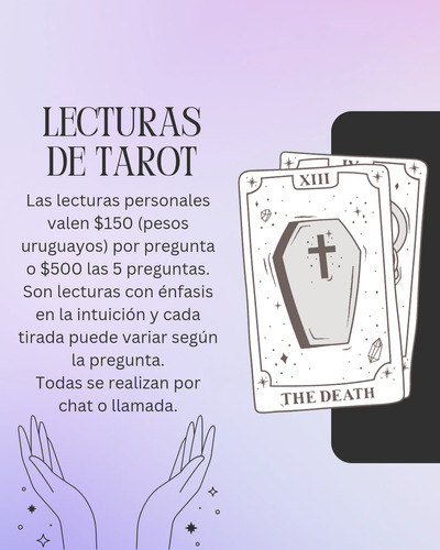 Lectura De Tarot Personalizada: $150 Por Pregunta O $500 X5