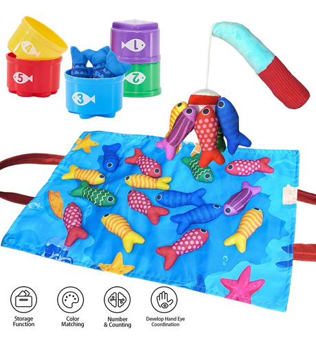 Juego De Pesca De Tela Para Niños Toy Educativo Niños 3d