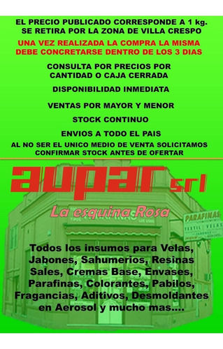 Imagen 8 de 9 de Cera De Soja Premium X 20 K. Tenemos Todo Y Te Enseñamos