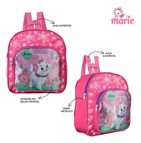 Kit Escolar Menina Gata Marie Mochila + Lancheira + Estojo - Loja Zuza  Brinquedos