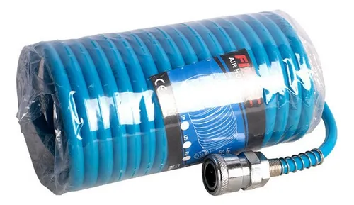 Manguera De Compresor Tipo Resorte Pu Aire 5/8 X 5m Fixtec