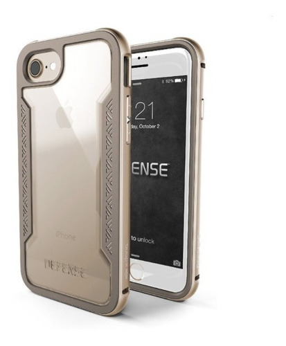 Estuche Para iPhone 7/8 X-doria Defense Shield En Dorado