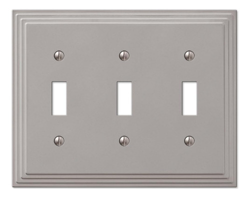 Step Design - Cubierta Para Interruptor De Pared Triple  Ni