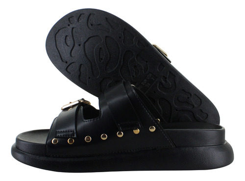 Furor Sandalia Slide Sueco Moda Casual Hebilla Mujer 93025