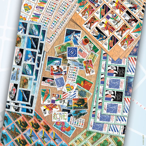 Rompecabezas Usaopoly Usps Us Sellos De Los 80 1000 Pie