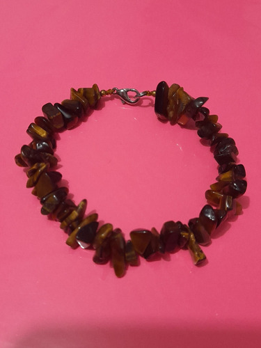 Pulsera De Piedras De Ojo De Tigre.