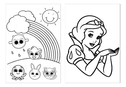 50 Desenhos para Colorir em Folhas A4 Soltas Somente Minnie