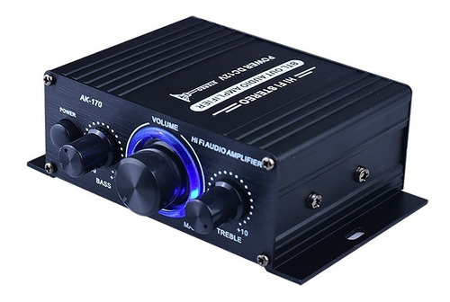 Ak170 12v Mini Amplificador De Potencia De Audio Digital Re