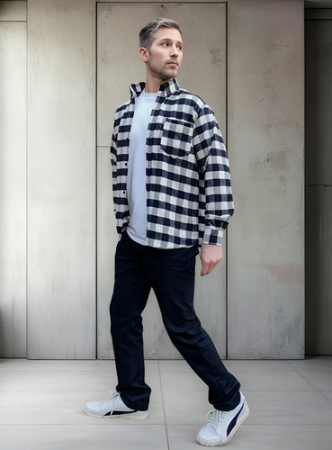 Camisa Leñadora Hombre Abrigada Cuadros