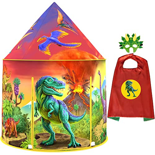 Dinosaur Play Tent Playhouse Niños Y Niñas Máscara D...