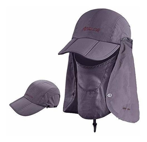 Icolor 360° Protección Plegable Sombrero, Casquillo Del Sol