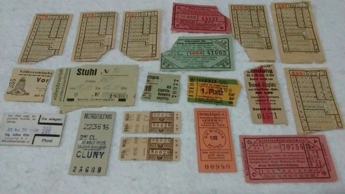 Lote Boletos Tickets, Boletos De Tren. Alemania Desde 1936