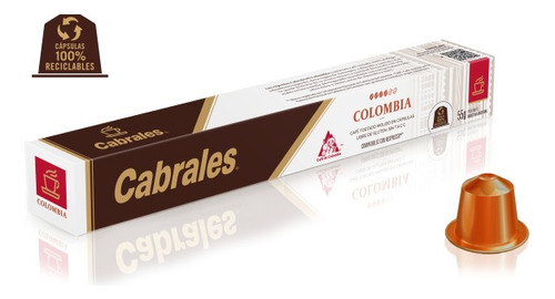 Cápsulas Cabrales Colombia Nespresso Sin Gluten Ni T A C C