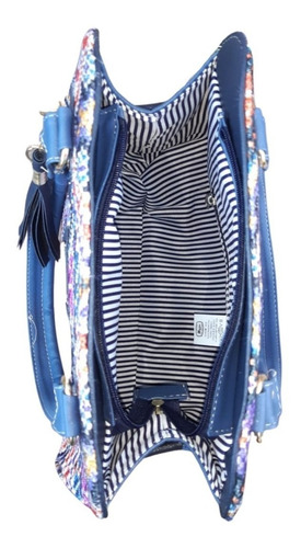 Imagen 2 de 3 de Bolsos Artesanal Yute Premium Amayya Modelo Ivvana Marino