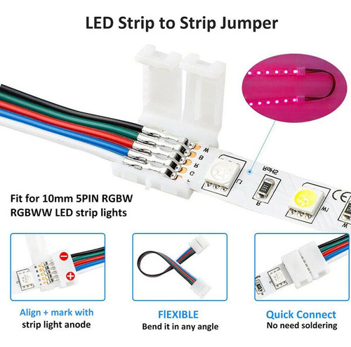 Kit De Cable De Extensión De 4 Pines Para Tira De Luces Led