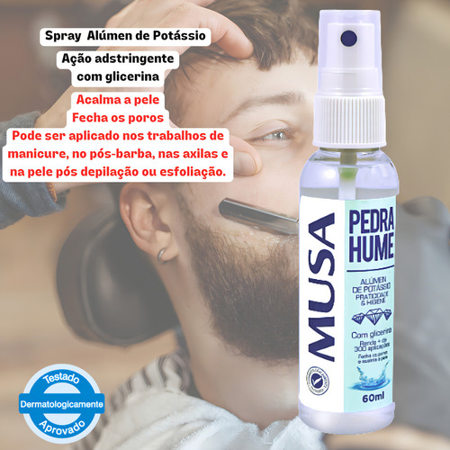 Pedra Hume Para Mãos E Pés Adstringente Com Glicerina 60ml
